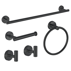 New Wall Toilet Rack Organizer <b>Bathroom</b> Hardware <b>Accessories</b> Bath Shower Towel Paper Rail Bar Rack Shelf Set for <b>Bathroom</b> System - Product Image 1