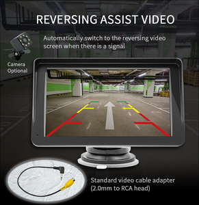 Lancol Xách Tay Xe đa phương tiện DVD <span class=keywords><strong>Player</strong></span> GPS Màn hình LCD MP3 chức năng không dây Carplay Android được xây dựng trong loa gương liên kết - Product Image 4