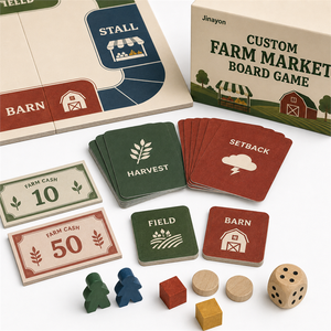 <span class=keywords><strong>Juego</strong></span> <span class=keywords><strong>de</strong></span> <span class=keywords><strong>Mesa</strong></span> <span class=keywords><strong>de</strong></span> Estrategia Empresarial para Mercado Agrícola Personalizado con Dinero en Papel, Fichas <span class=keywords><strong>de</strong></span> Construcción, Tarjetas <span class=keywords><strong>de</strong></span> Retraso y Piezas <span class=keywords><strong>de</strong></span> Madera - Product Image 4