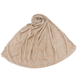 <span class=keywords><strong>Hijab</strong></span> alla <span class=keywords><strong>Moda</strong></span> in Tinta Unita con Strass, Sciarpa Musulmana con Pietre per Donne Musulmane - Product Image 5