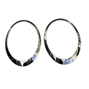 Mini Headlight Decorative Ring ABS Electroplated <b>Black</b> For R56 R57 R58 - Product Image 1