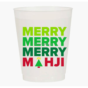 Tazas esmeriladas inastillables de 16oz, tazas de boda personalizadas impresas, tazas esmeriladas reutilizables para fiestas, La Hora Feliz debe ser cada hora - Product Image 3