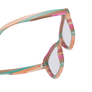 Nuevas Gafas Ecológicas de Madera de Bambú con Montura Cuadrada y Lentes con Bloqueo de Luz Azul, Color Rojo Vibrante - Product Image 4