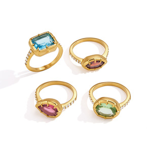 Anillo Ovalado de Peridoto con Bisel de Oro y Pavé para <span class=keywords><strong>Mujer</strong></span>, Joyería Elegante, Resistente al Agua, Hipoalergénico, Estilo Brillante, Ideal para Regalo - Product Image 3