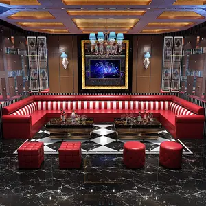 Red Ktv Club Sofa Nightclub Bar Furniture