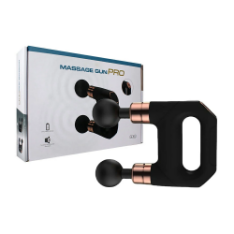 Doppia testa 30-Speed Brushless Muscle Massage Gun portatile per la terapia di rilassamento dei tessuti profondi del corpo con funzione di calore - Product Image 1