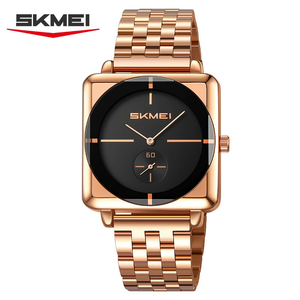 นาฬิกาข้อมือ SKMEI 2413 แบรนด์ดัง ดีไซน์เรียบหรู สำหรับผู้ชาย ระบบควอตซ์ กันน้ำ ตัวเรือนทรงเหลี่ยม หน้าปัดทรงกลม สายสแตนเลส รุ่น 2026 - Product Image 3