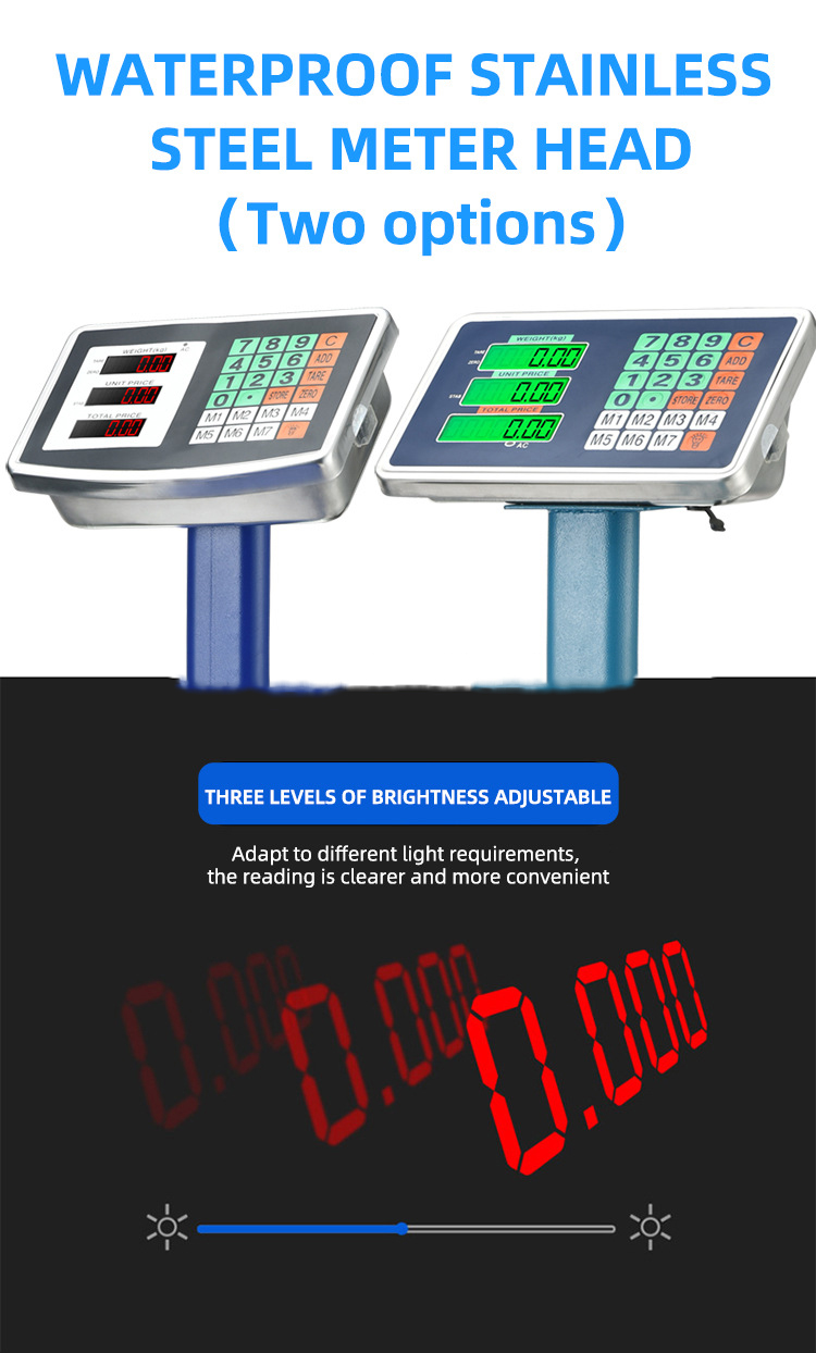 TCS 100kg electronic platform scales professional for floor weighing industrial 150kg digital platform scale