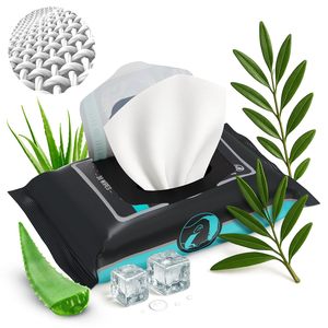 Lingettes nettoyantes <span class=keywords><strong>visage</strong></span> <span class=keywords><strong>et</strong></span> <span class=keywords><strong>corps</strong></span> au charbon de bois, rafraîchissantes <span class=keywords><strong>et</strong></span> apaisantes - Product Image 6