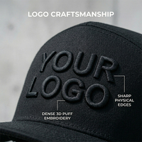 Gorra Trucker Premium de 7 Paneles con Visera Plana y Parche de Cuero Personalizado, con Panel Frontal sin Costuras para Promoción de Marcas de Ropa Urbana