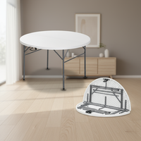 Table pliante d'extérieur robuste en acier pour 10 personnes, idéale pour banquets et pique-niques, en plastique HDPE durable – Offre spéciale