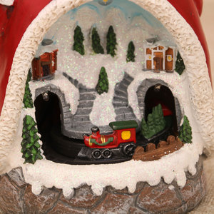 Factory Christmas LED Lights Multi-functional Santa <b>Music</b> <b>Box</b> Rotating Resin Decoration Ornament Cross-Border Christmas Gift - Product Image 6