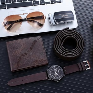 Drioshipping, venta al por mayor, traje de combinación creativa, conjunto de regalo de negocios para hombres, cartera, cinturón, gafas, reloj, conjunto de regalo - Product Image 4