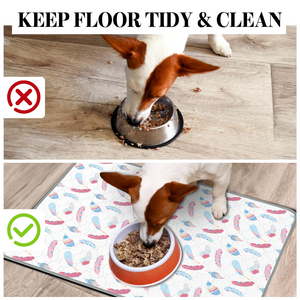 Tappetini <span class=keywords><strong>per</strong></span> Alimentazione <span class=keywords><strong>Cani</strong></span> e Gatti HIPHOPPET 12"x20" Antiscivolo Portatili Impermeabili Sotto Ciotole <span class=keywords><strong>per</strong></span> Animali Domestici che Bevono con Difficoltà - Product Image 3