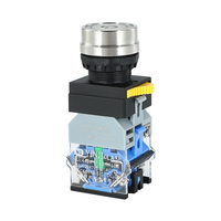 Interrupteur réinitialisable GQ38-11D avec indicateur lumineux, interrupteur autobloquant GQ38-11DS - Composants électriques de qualité supérieure, fonctionnement fiable
