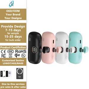 Nuevo Banco <span class=keywords><strong>de</strong></span> Energía Portátil Mini con Pantalla LED Digital, Salida <span class=keywords><strong>de</strong></span> 10W, Cables <span class=keywords><strong>de</strong></span> Carga Tipo-C 2 en 1 para Teléfonos ISO y Android - Product Image 1