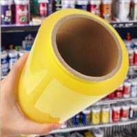 Film alimentaire PVC transparent super clair en rouleau jumbo, film étirable et rétractable en PVC pour l'emballage alimentaire