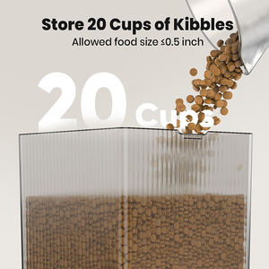 Otomatik Kedi Köpek Mama Kabı 5L Paslanmaz Çelik Plastik Şarjlı Modern Tasarım LCD Ekranlı Zaman Ayarlı Mama Dağıtıcı (Kuru Mama İçin) - Product Image 4