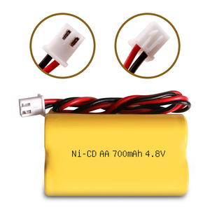 Batería Recargable Nicd AA 700mah 4.8V para Lithonia ELBCS06, ELB-CS06, MAG93NC487; Simkar; Cooper; Exell EBE-43 - Product Image 3