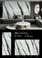 YDSTONE Revêtement de sol intérieur de haute qualité Décor Marbre artificiel Panda blanc Pierre frittée Escalier Pièces d'escaliers en marbre blanc