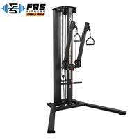 FRS Machine à poulies double réglable avec câble, Entraîneur fonctionnel, Équipement de fitness pour la musculation à domicile et usage commercial