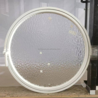 Tragaluz de vidrio Circular de aluminio con diseño de ventana redonda usada Housetop para sala de estar, dormitorio exterior, apertura Horizontal