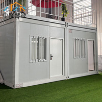 Maison conteneur préfabriquée modulaire en acier de 20 pieds, démontable et en kit, pour bureau, habitation ou solution préfabriquée portable