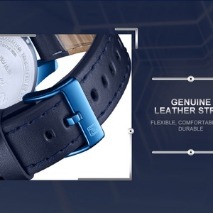 Reloj Naviforce 9172 para Hombre, Reloj de Pulsera de Cuarzo con Correa de Cuero, Reloj Digital LCD, Relojes Deportivos, Reloj Masculino - Product Image 6