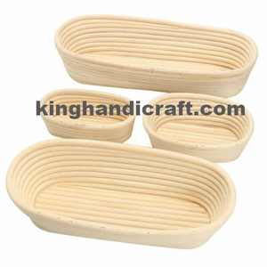 Banneton artisanal en rotin naturel pour la fermentation du pain au levain, panier de levage ovale en rotin avec logo personnalisé, fournisseur en gros - Product Image 3