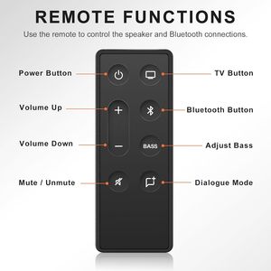 Télécommande de remplacement pour haut-parleur TV <span class=keywords><strong>Bose</strong></span> et barre de son Solo, compatible avec le système de son TV <span class=keywords><strong>Bose</strong></span> Solo 5 10 15 Series II - Product Image 3