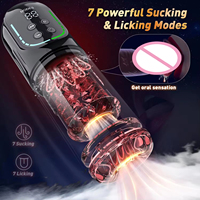 Masturbateur électrique automatique pour homme avec pompe à pénis, 7 modes de succion, léchage, 7 modes de vibration rotative, jouets sexuels pour adultes