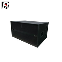 Système de haut-parleurs actifs à double subwoofer de 18 pouces, puissance de sortie de 2000 W, réponse en fréquence de 5 Hz à 20 kHz, impédance de 8 ohms, utilisation professionnelle