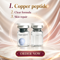 Billes lyophilisées GHK-Cu à 99 % de pureté, approvisionnement en vrac pour sérum et hydratant de soin de la peau en marque blanche ODM, service de personnalisation