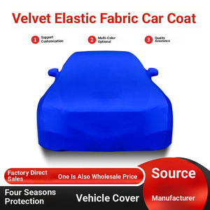 Housse de voiture imperméable en bâche, anti-poussière, protection UV, haute élasticité, usage extérieur, rejet UV 90%, prévention neige et glace - Product Image 2