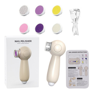 Electric <b>Nail</b> Clipper with LED Light Soft Bristle <b>Nail</b> Trimmer File Kit Rechargeable Manicure Tool for Kids Baby - Product Image 4