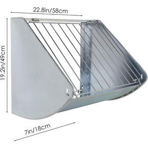 Zware <span class=keywords><strong>2</strong></span>-In-1 Muur Gemonteerde Paarden-En Hertenvoeder Gegalvaniseerde Stalen Hooi-En Graanafscheider - Product Image 3