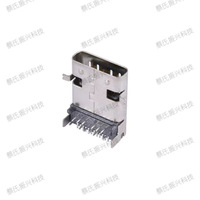 Connecteur USB31 ZX TYPE-C24P, carte de connexion horizontale à double rangée 24 broches, prise à 90 degrés