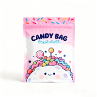Zhiye personnalisé Durable résistant à la chaleur rétractable impression numérique sacs-cadeaux en plastique trois faces étanche feuille d'aluminium fermeture éclair haut