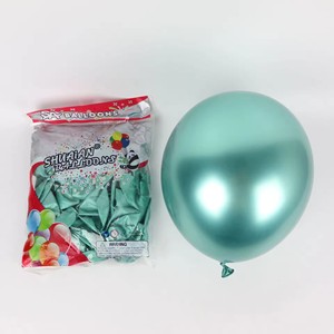 도매 10인치 슈아이안 풍선 메탈릭 크롬 헬륨 라텍스 풍선 웨딩 파티 장식 용품 - Product Image 5