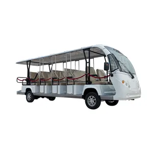 Shuttle Battery Powered Tourist 14seats Ac Motor Controller Electric Sightseeing Bus With Brake