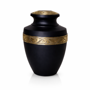 Modern Silver Finish Aluminum <b>Urn</b> Jar for Ashes Durable Floor Vase Memorial Jar with <b>Large</b> Capacity - Product Image 1