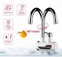 Affichage à LED Robinet de cuisine pour salle de bain Robinet de chauffage électrique instantané Chauffe-eau automatique