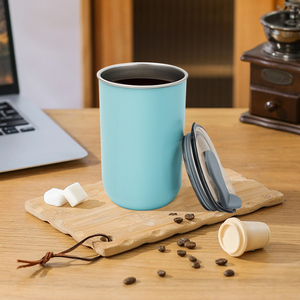 Couche intérieure en acier inoxydable minimaliste sans BPA et tasse à café extérieure en PP pour un usage quotidien - Product Image 5