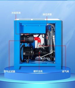 Compresor de Aire de Tornillo de Bajo Ruido 8 Bar 7.5KW 10HP IP23 35CFM 208V 220V 380V Precio - Product Image 5