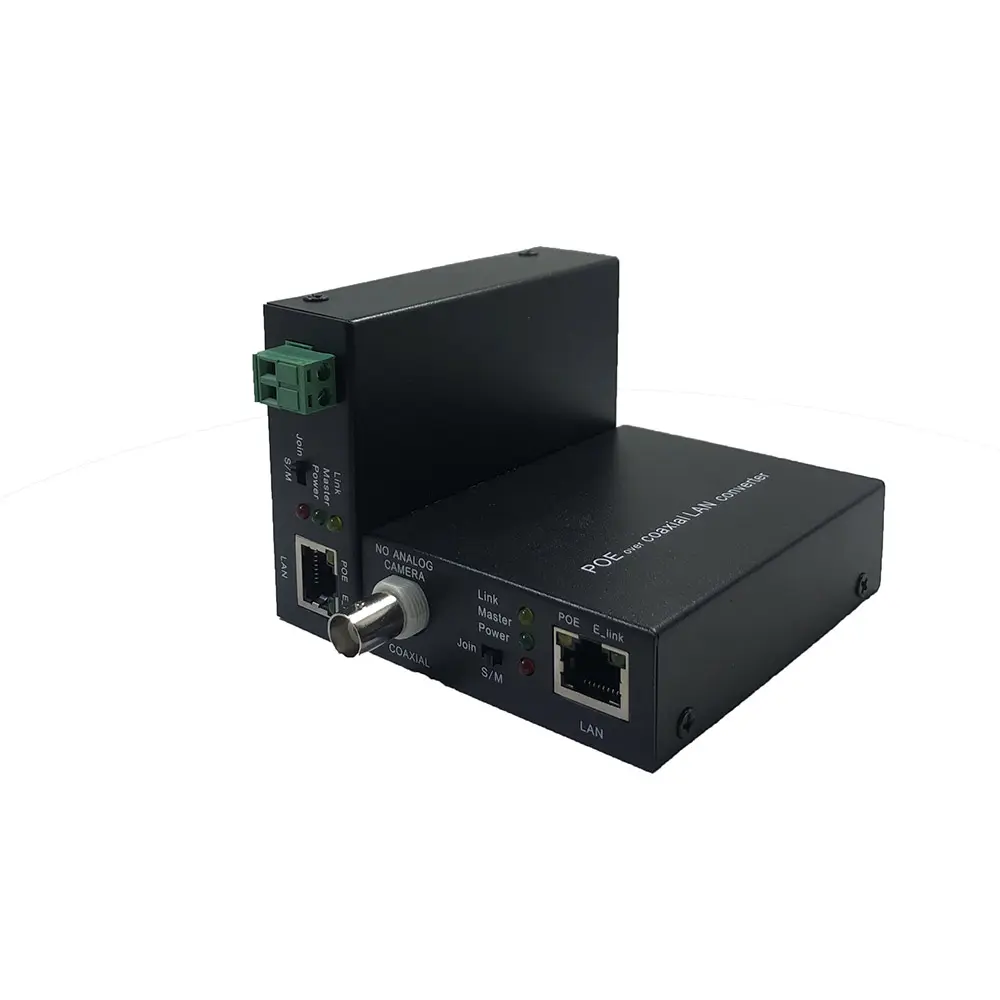 Koaxialkabel Twisted Pair Telefon leitung RVV-Leitung Digitaler Videosignal sender poe 2 Wire IP Converter