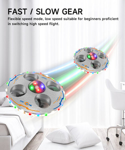 เครื่องบินบังคับวิทยุรูปจานบิน UFO ควอดคอปเตอร์ ของเล่นสำหรับกิจกรรมกลางแจ้ง ของขวัญสำหรับเด็ก - Product Image 6