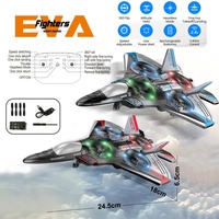 2.4G mousse RC avion de chasse jouet télécommande cascadeur Drone avion 360 Flip maintien d'altitude Mode sans tête quadrirotor avec lumière