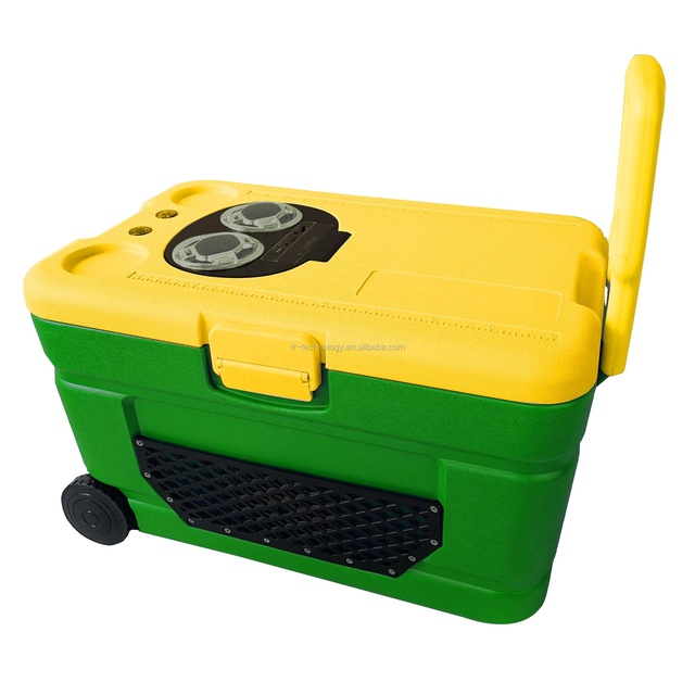Portable Insulated Cooler Box Built in Bluetooth Speaker Subwoofer Ice Chest for Tailgate Pool Party Beach Backyard Outdoor