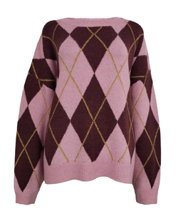 2025 nuevo modelo clásico patrón <span class=keywords><strong>de</strong></span> <span class=keywords><strong>rombos</strong></span> suéter <span class=keywords><strong>de</strong></span> manga larga con botones <span class=keywords><strong>de</strong></span> punto Vintage ODM grueso <span class=keywords><strong>para</strong></span> mujeres <span class=keywords><strong>para</strong></span> invierno otoño - Product Image 2