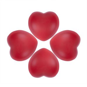 Pelota antiestrés en forma de corazón de espuma PU de alta calidad, juguete Unisex con logotipo personalizado impreso, antiestrés para promoción - Product Image 4